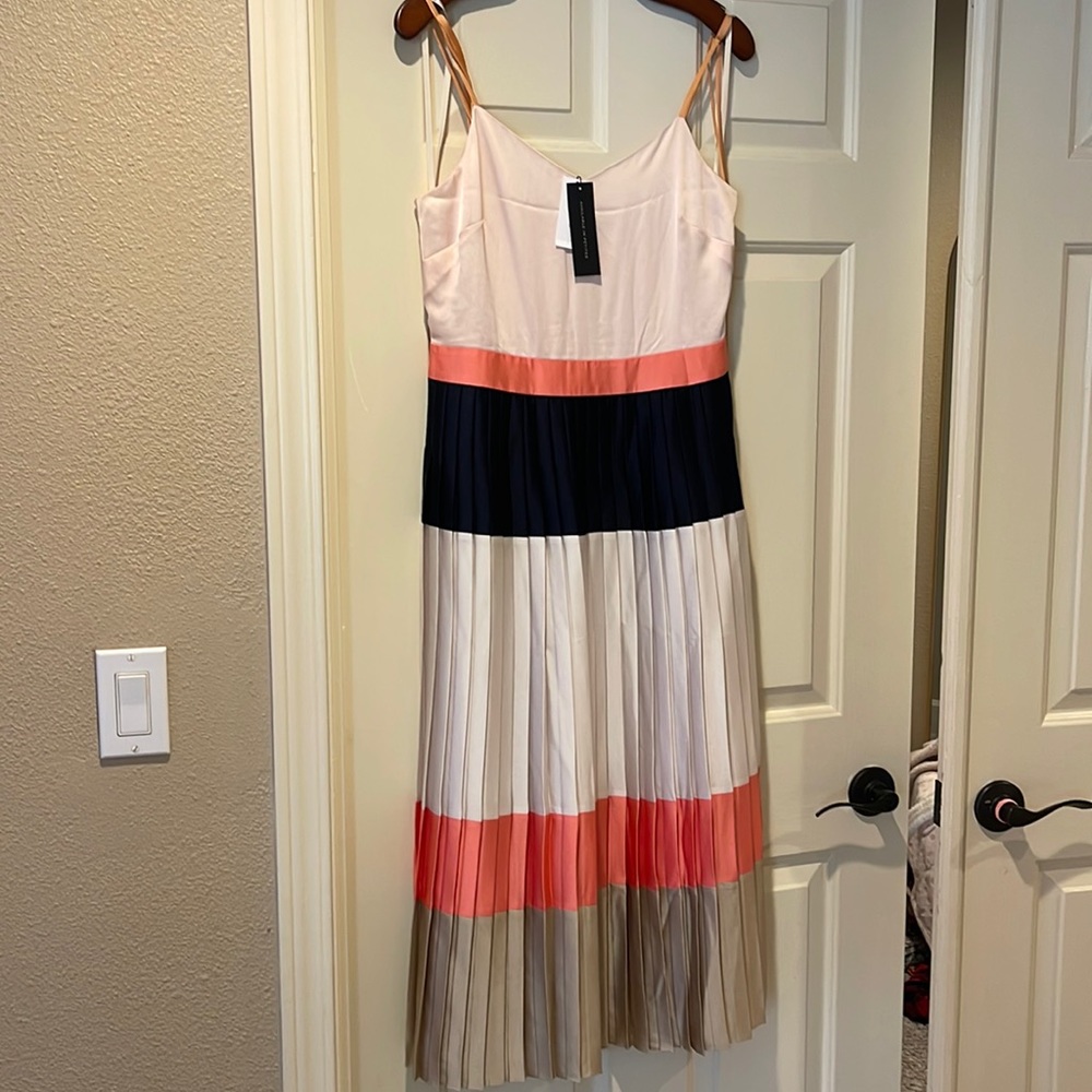 Banana Republic satin midi dress, NWT size 4